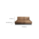 Headboard Wood Brown King Storage Bed with Mattress Image - 11