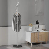 Hooks Gold Metal Freestanding Round Base Tree Coat Rack Image - 10