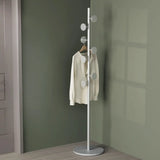 Hooks Gold Metal Freestanding Round Base Tree Coat Rack Image - 16