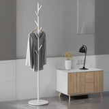 Hooks Gold Metal Freestanding Round Base Tree Coat Rack Image - 20