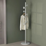 Hooks Gold Metal Freestanding Round Base Tree Coat Rack Image - 22