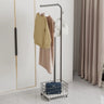 Hooks Metal Gold Shelves Coat Rack with Basket Storage Image - 9