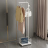 Hooks Metal Gold Shelves Coat Rack with Basket Storage Image - 13