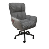 Houndstooth Upholstered Gaming Office Chair with Wheels Image - 30