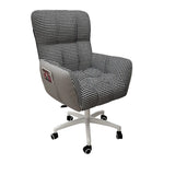 Houndstooth Upholstered Gaming Office Chair with Wheels Image - 39