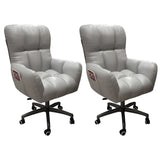 Houndstooth Upholstered Gaming Office Chair with Wheels Image - 55