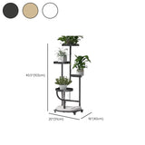 Indoor Circular Multi-Tier Metal Tray Plant Stand Gold Image - 20