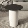 Indoor Modern White Stone Circular Nesting Coffee Table Image - 5