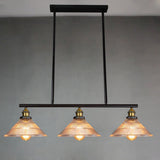 Industrial 3-Light Black Cone Island Pendant Light Image - 11