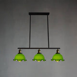 Industrial 3-Light Black Cone Island Pendant Light Image - 15