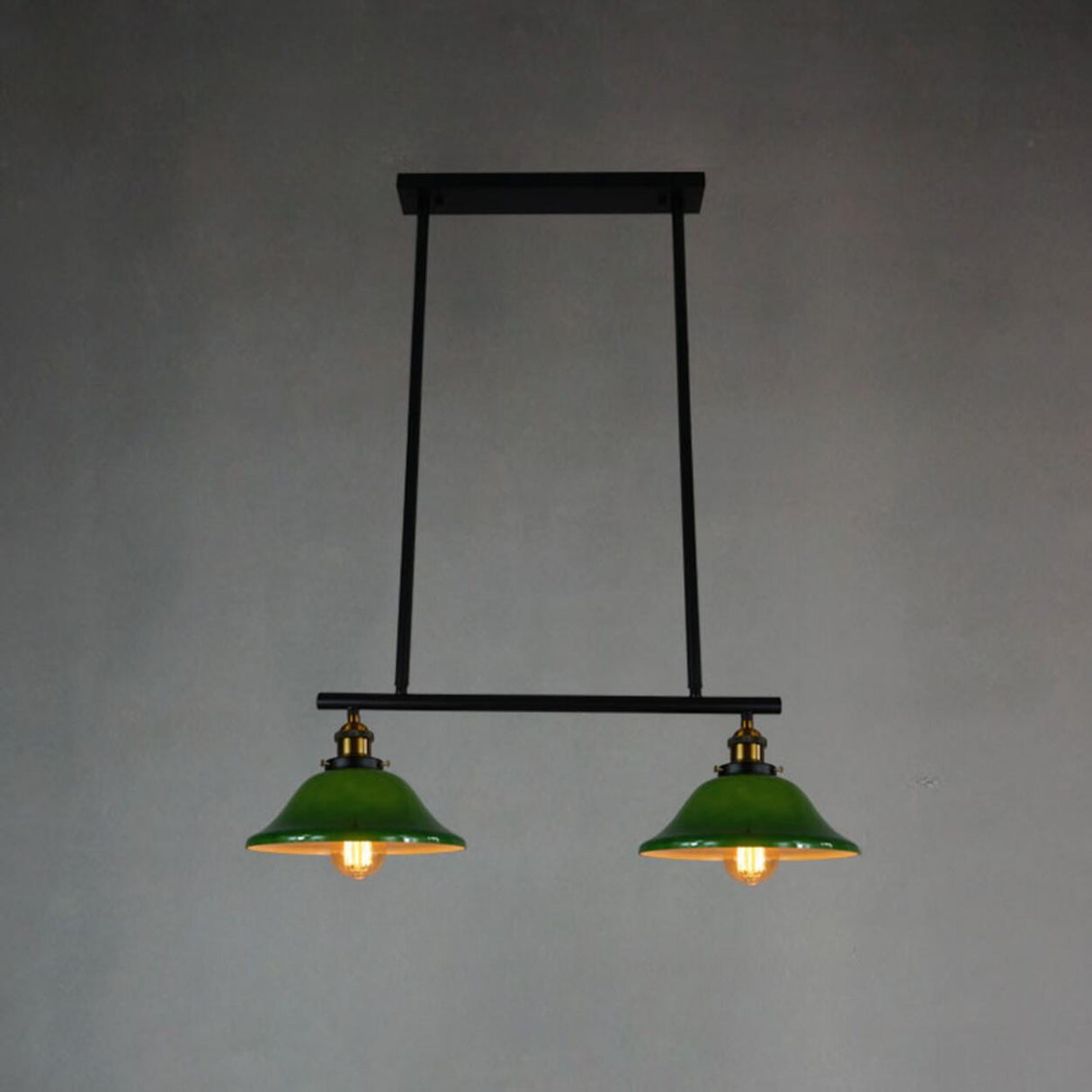 Industrial 3-Light Black Cone Island Pendant Light Image - 18