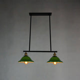 Industrial 3-Light Black Cone Island Pendant Light Image - 18