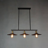 Industrial 3-Light Black Cone Island Pendant Light Image - 24