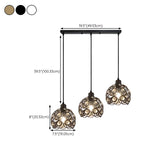 Industrial 3-Light Cage Metal Wire Island Pendant Light Image - 20