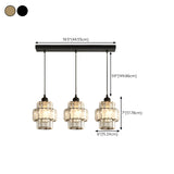 Industrial 3-Light Cage Metal Wire Island Pendant Light Image - 21