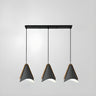 Industrial 3-Light Pyramid Cage Island Pendant Light Image - 13