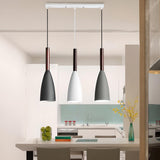 Industrial 3-Light Pyramid Cage Island Pendant Light Image - 4