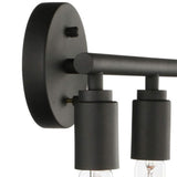 Industrial 4-Light Black Cylinder LED Vanity Light Image - 13