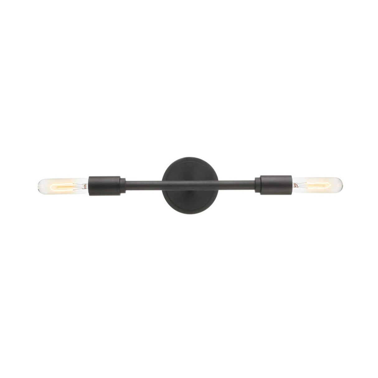 Industrial 4-Light Black Cylinder LED Vanity Light Image - 2