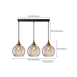 Industrial 4-Light Geometric Island Ceiling Light #size