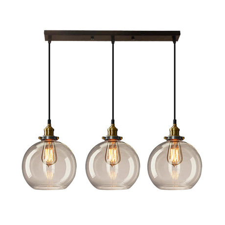 Industrial 4-Light Geometric Island Ceiling Light Image - 2