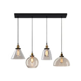 Industrial 4-Light Geometric Island Ceiling Light Image - 3