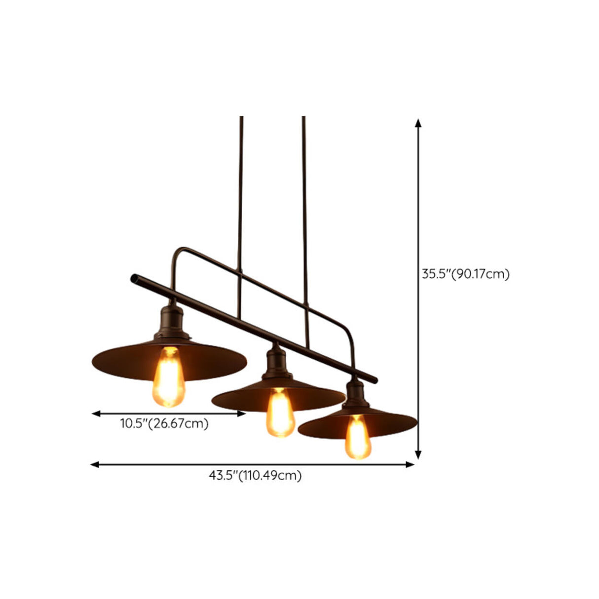 Industrial 6-Light Cage Rectangular Island Lights Image - 20