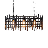 Industrial Adjustable Black Box Island Ceiling Light Image - 10