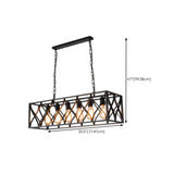 Industrial Adjustable Black Box Island Ceiling Light Image - 17