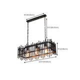 Industrial Adjustable Black Box Island Ceiling Light Image - 18