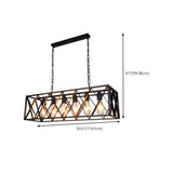 Industrial Adjustable Black Box Island Ceiling Light Image - 20