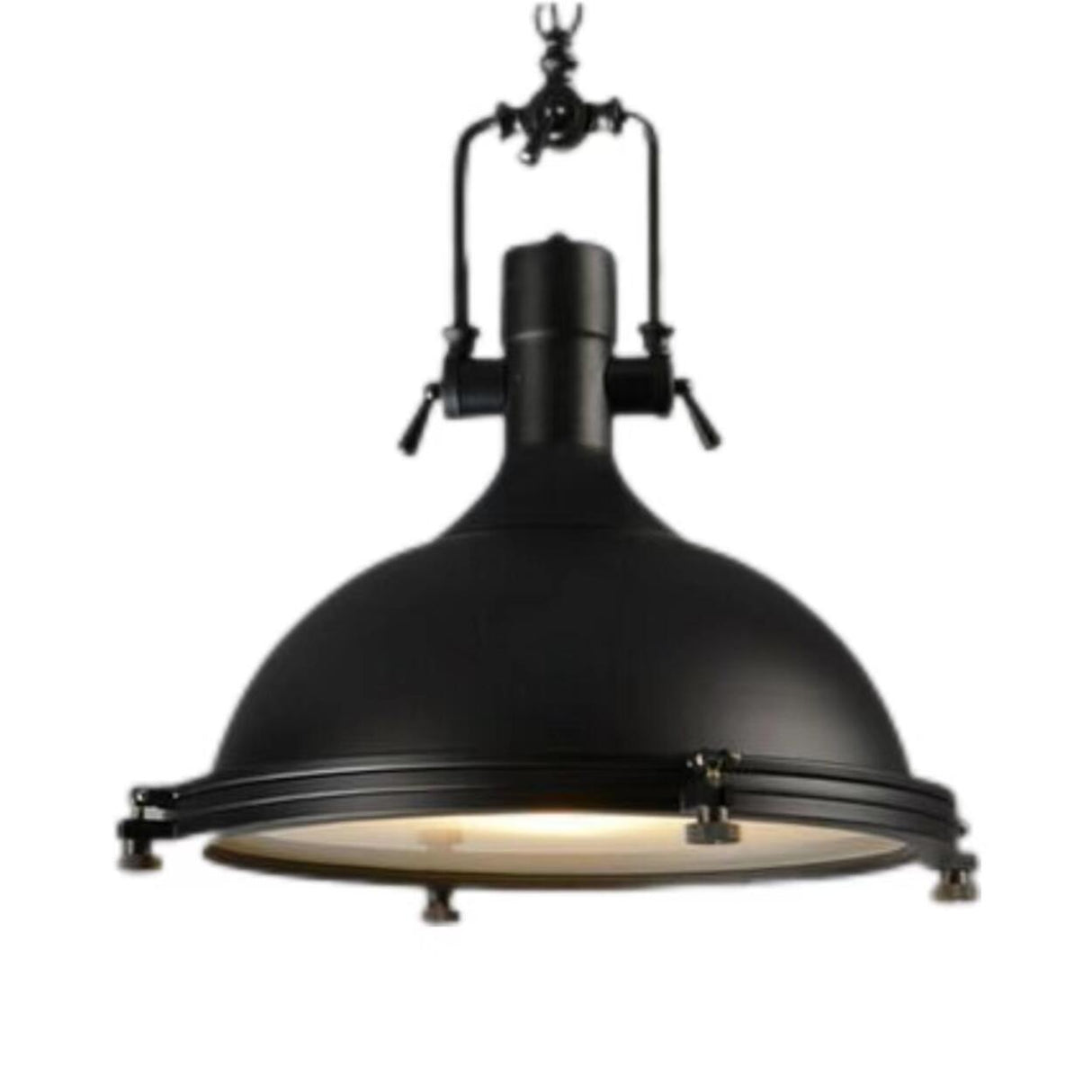 Industrial Adjustable Chain Metal Bell Pendant Lights Image - 8