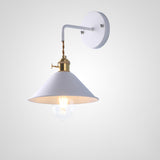 Industrial Adjustable Cone LED Bedside Wall Sconce Image - 6