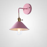 Industrial Adjustable Cone LED Bedside Wall Sconce Image - 9