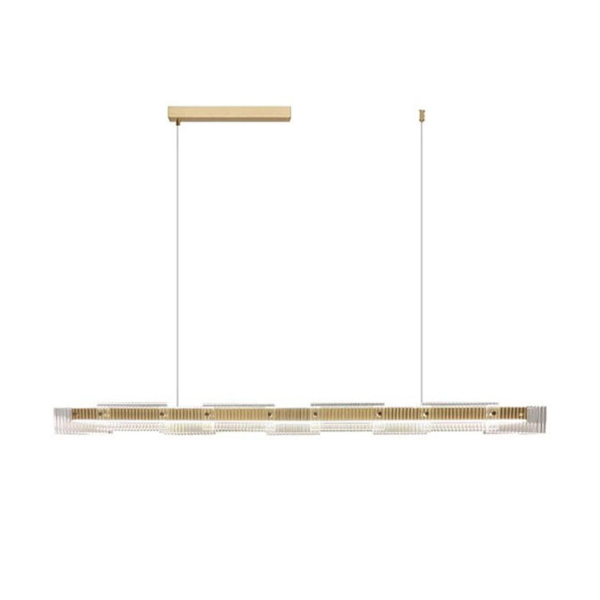 Industrial Adjustable Linear Island Pendant Light Image - 5