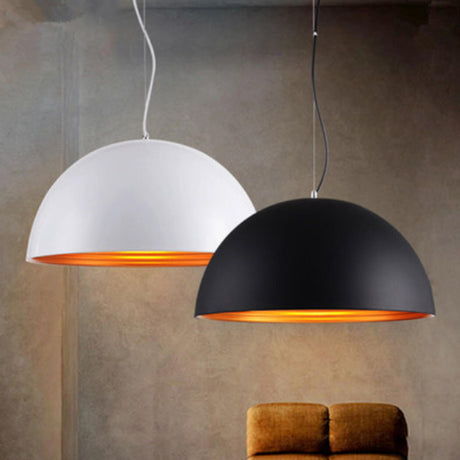 Industrial Adjustable Metal Dome Pendant Light Image - 1