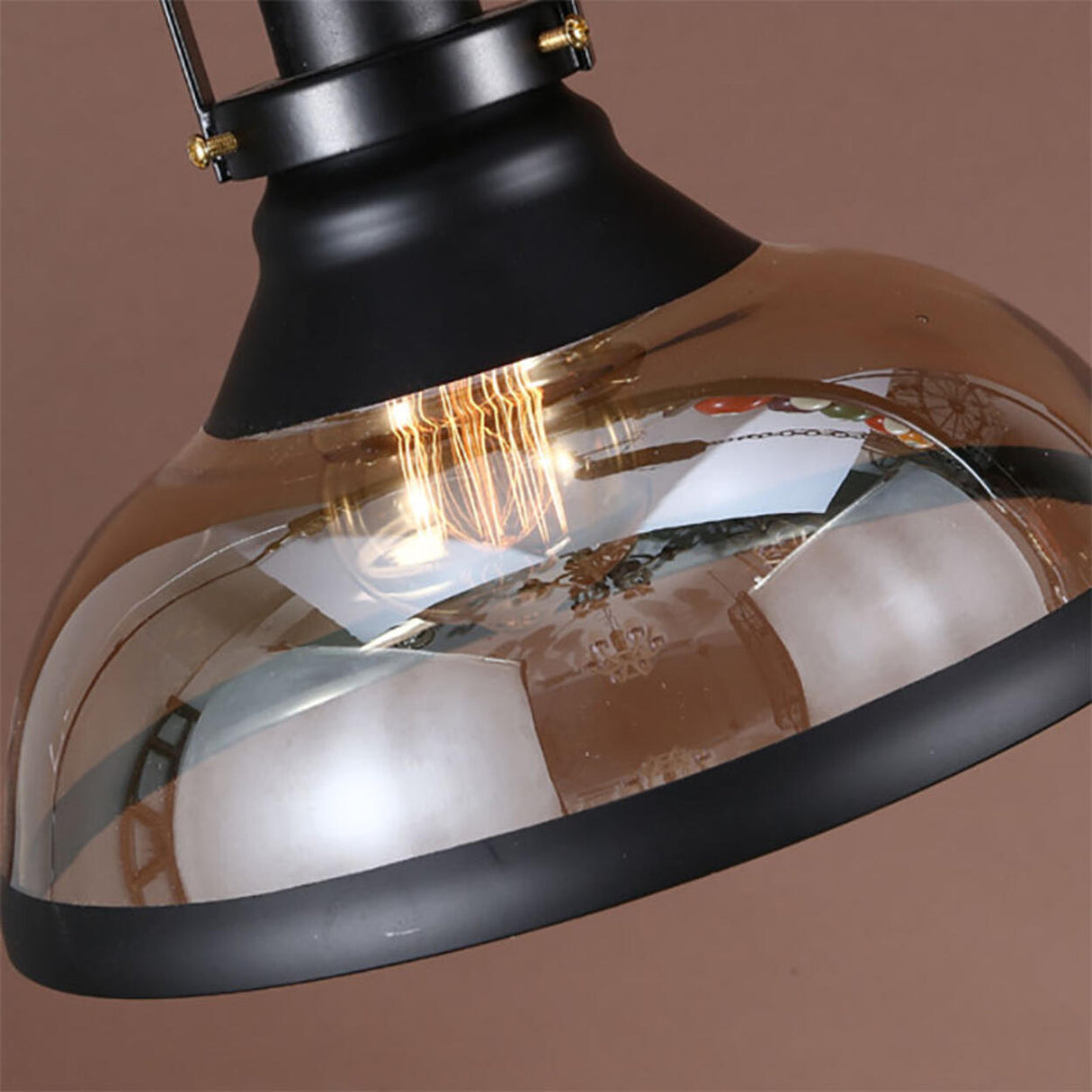 Industrial Billiards-Themed Dome Island Pendant Light Image - 10