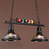 Industrial Billiards-Themed Dome Island Pendant Light Image - 14