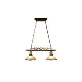 Industrial Billiards-Themed Dome Island Pendant Light Image - 5