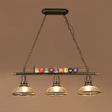 Industrial Billiards-Themed Dome Island Pendant Light Image - 8