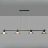 Industrial Black 3-Light Cone Island Pendant Light Image - 13