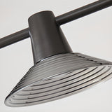 Industrial Black 3-Light Cone Island Pendant Light Image - 18