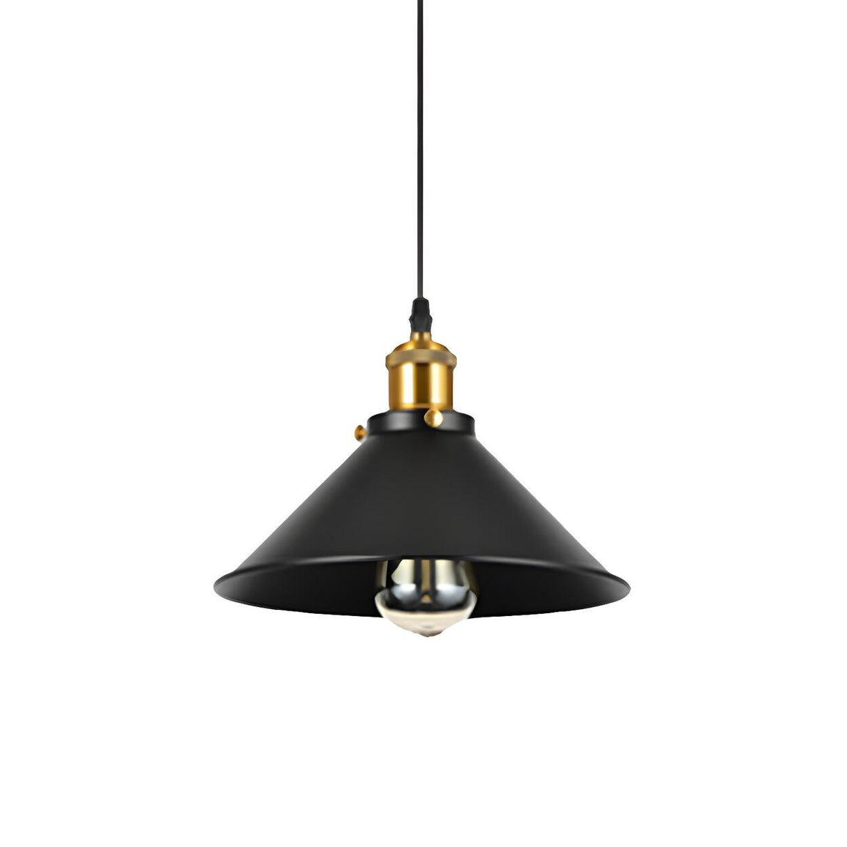 Industrial Black Aluminum Barn Dining Room Pendant Light Image - 12