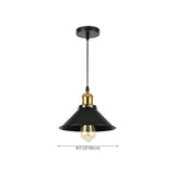 Industrial Black Aluminum Barn Dining Room Pendant Light Image - 17