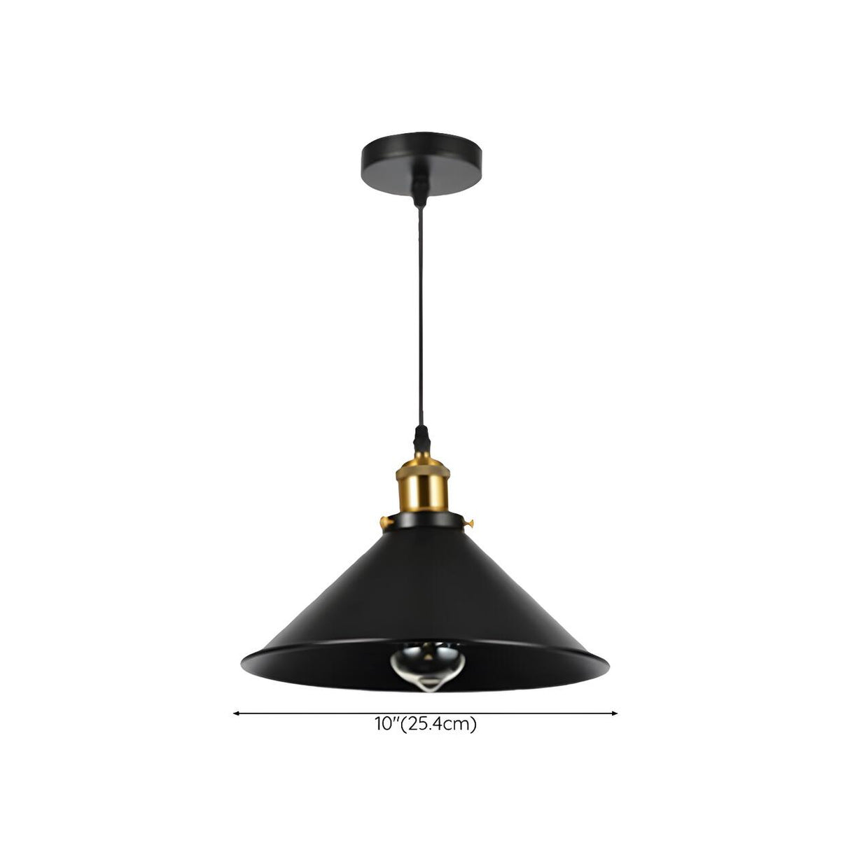 Industrial Black Aluminum Barn Dining Room Pendant Light Image - 19