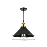 Industrial Black Aluminum Barn Dining Room Pendant Light Image - 21