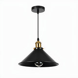 Industrial Black Aluminum Barn Dining Room Pendant Light Image - 3