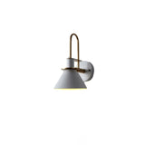 Industrial Black Cone Bedside Metal Wall Sconce Image - 4