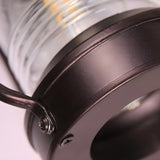 Industrial Black Lantern Metal External Wall Light Image - 10