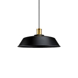 Industrial Black Metal Barn Living Room Pendant Light Image - 4